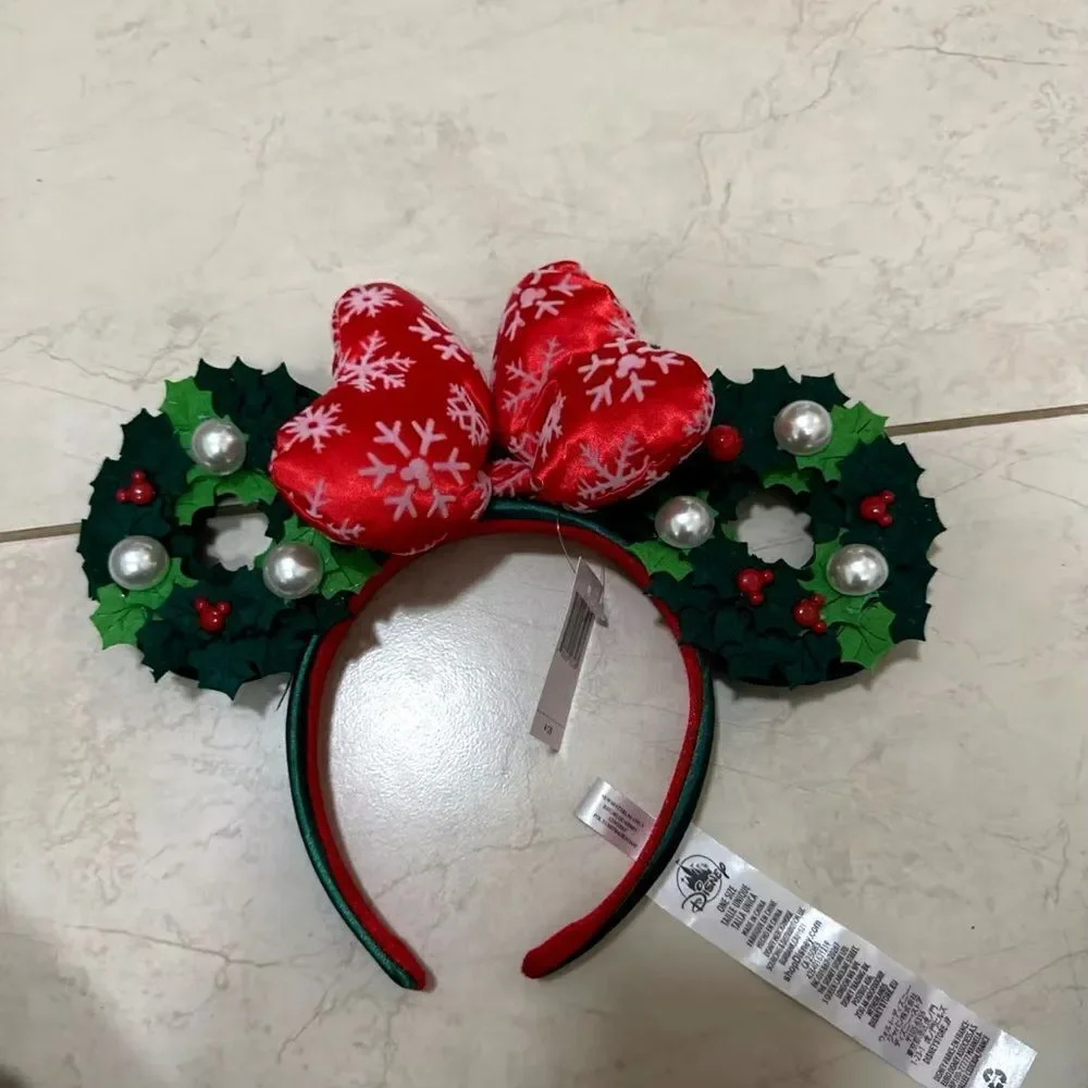Disney Christmas Mickey mouse wreath ear/ headband